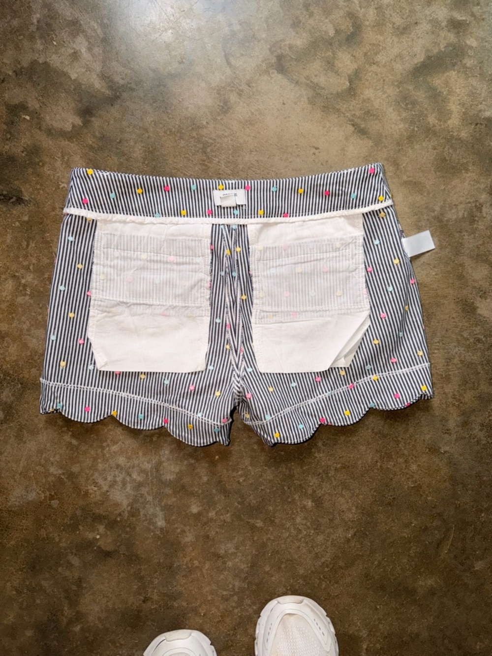 NWOT - Chino Scallop Shorts with Polka Dots- Size 4 - Picture 6 of 7